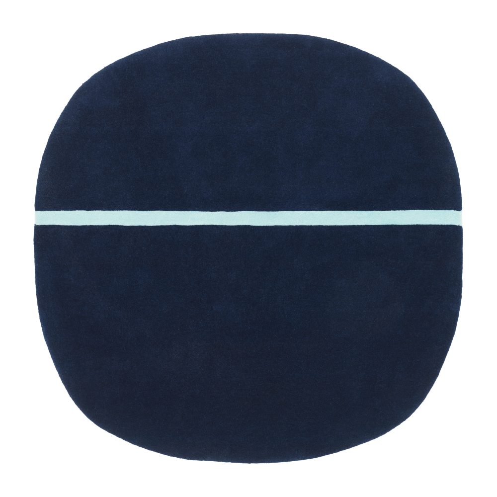 Oona matta 140x140 cm, Blå