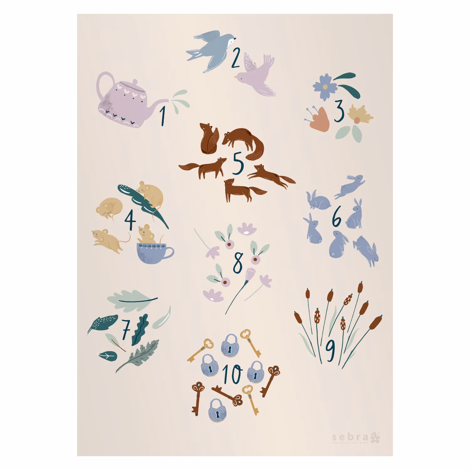 Daydream Poster Med Siffror 50x70 cm