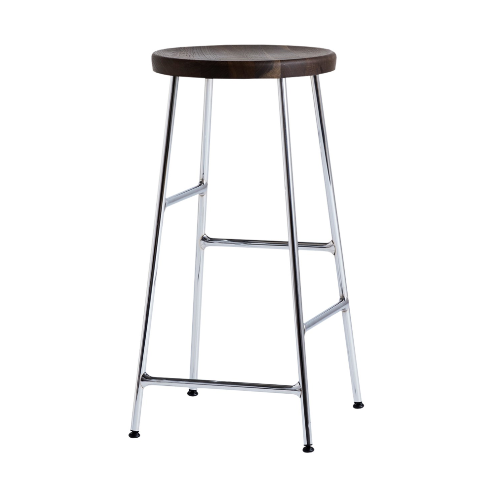 Cornet barpall 65 cm, Smoked oiled oak-chrome