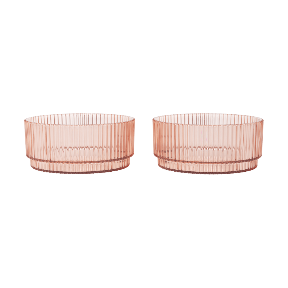 Ripple kids skål, Blush, 2-pack