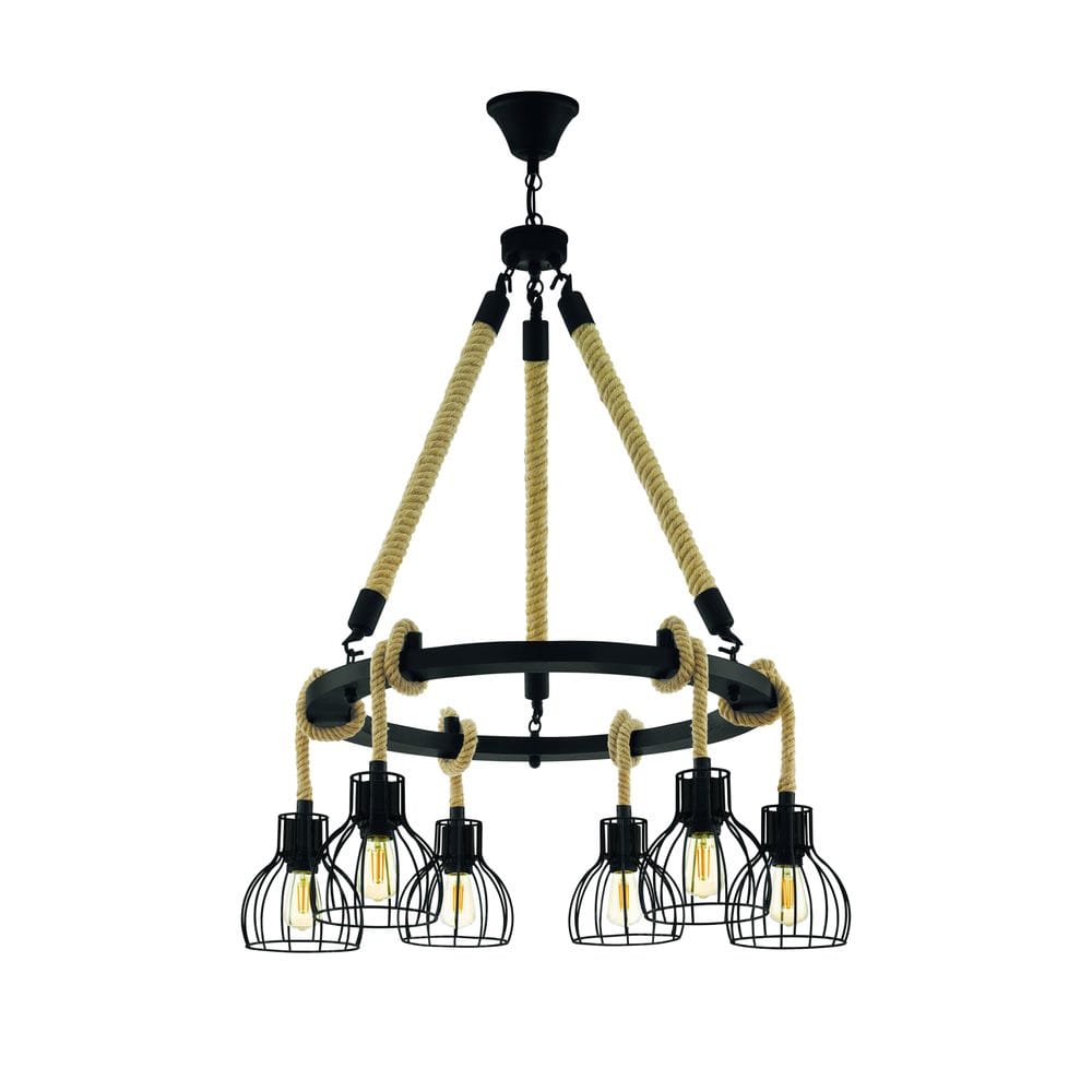 Taklampa Rampside Rund med 6 Lampor