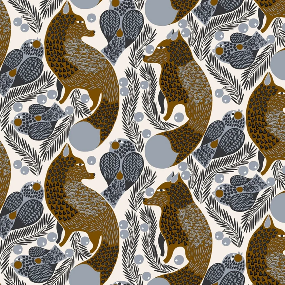 Marimekko 6 Ketunmarja 25176 Brun Tapet - Midbec | Stuvbutiken