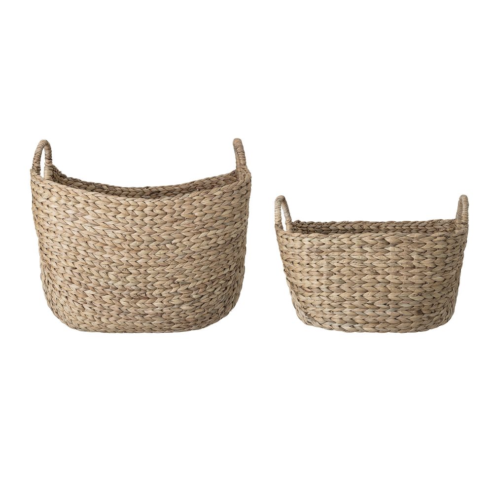 Bloomingville korg 2-pack vattenhyacint, natur (beige)