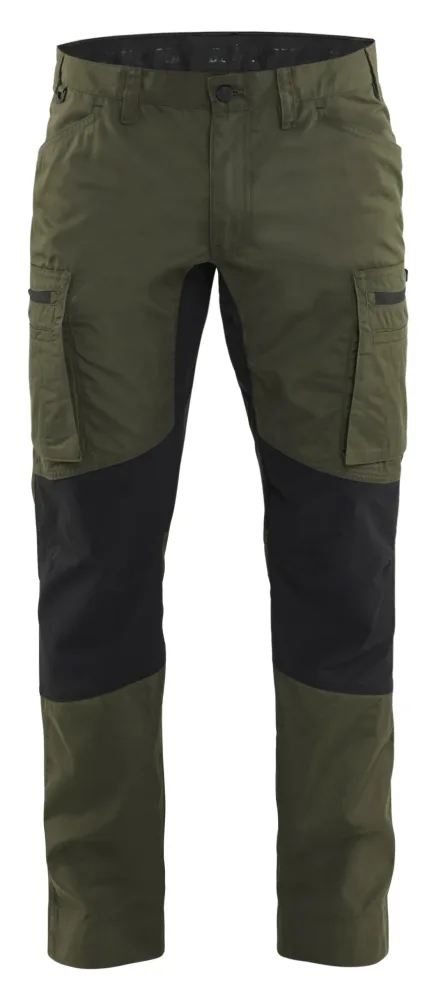 Blåkläder 145918454298C54 Arbetsbyxa grön/svart Grön/svart