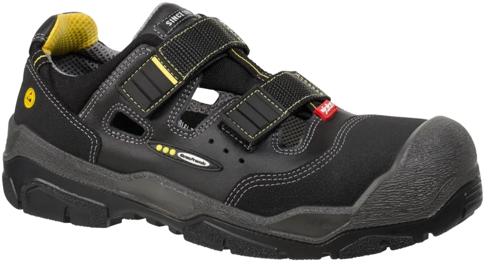 Jalas 1518 Antislip+ Skyddssandal S1P, svart 48