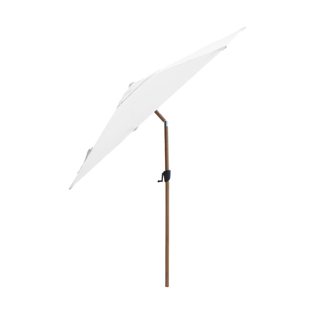 Sunshade parasoll tilt Ø3 m, Woodlook-White