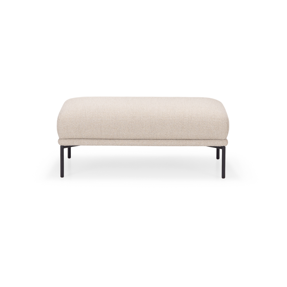 Baron ottoman 60x96 cm, Bohemian 010, svarta stålben