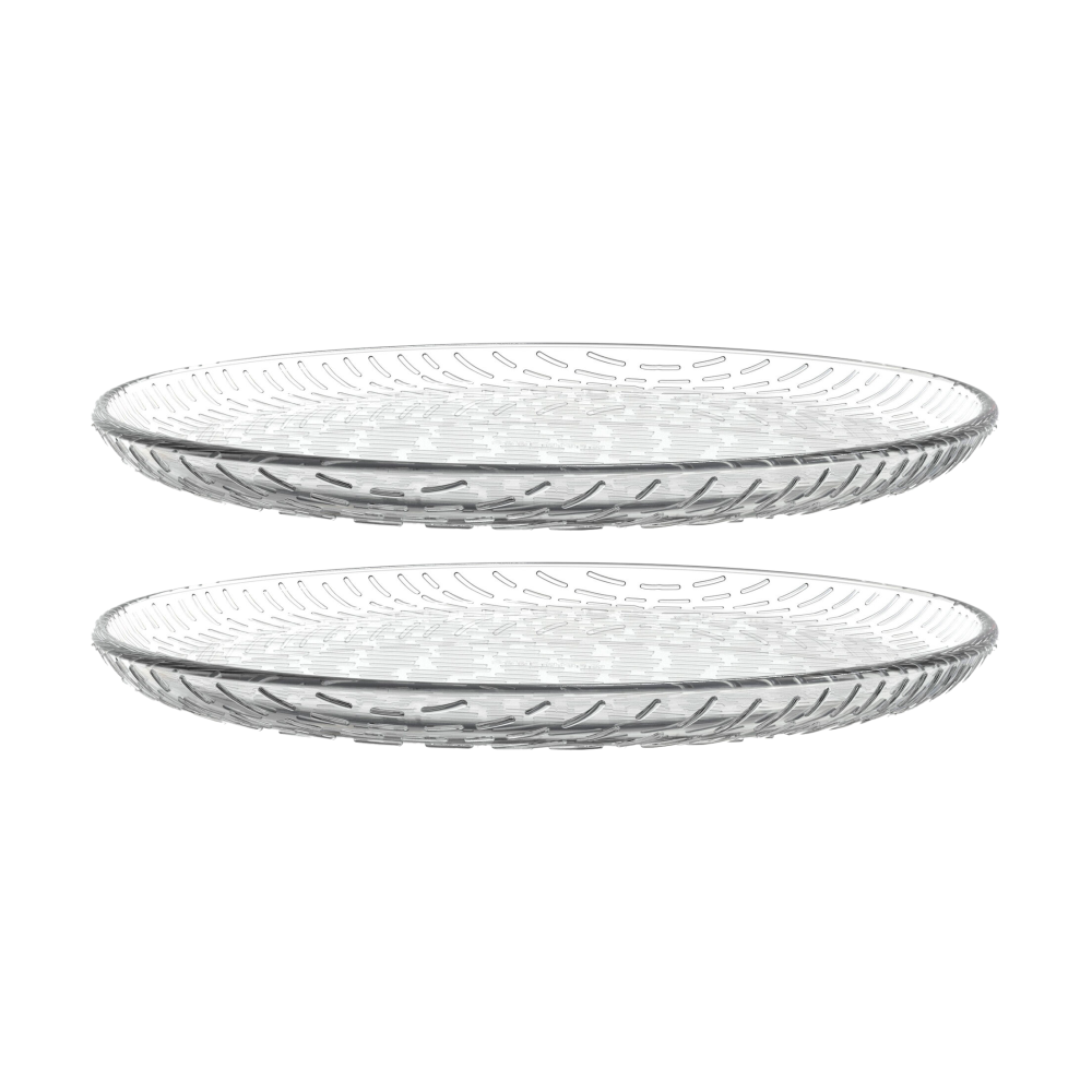 Syksy assiett glas Ø17 cm 2-pack, Clear