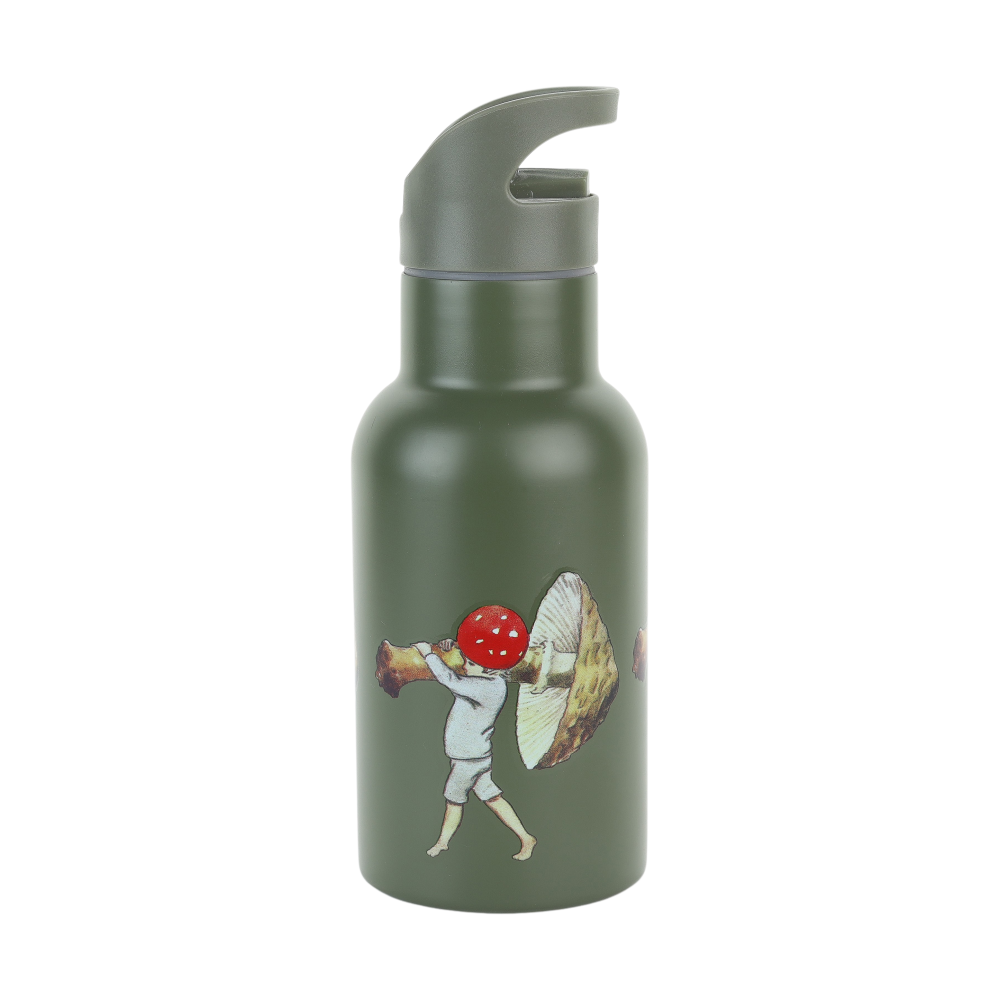 Elsa Beskow Tomtebobarnen vattenflaska 34 cl, Grön