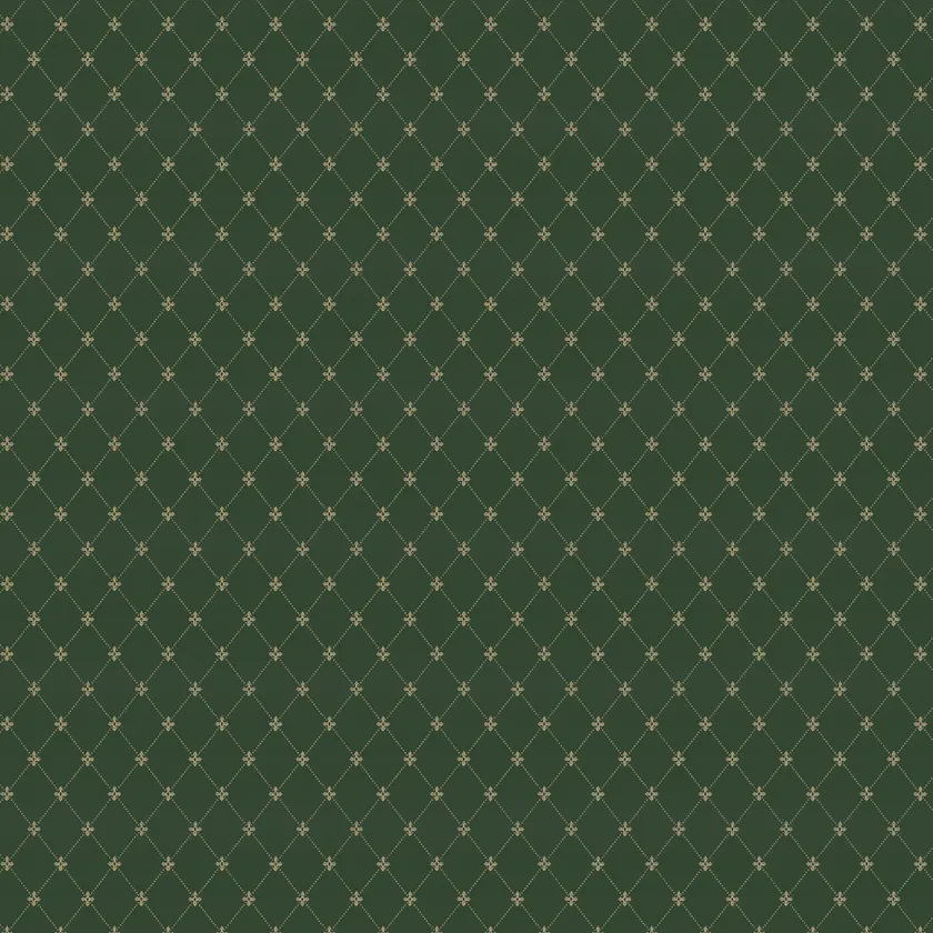 Lim & Handtryck - Filipsborg - Grön/Guld x123-54