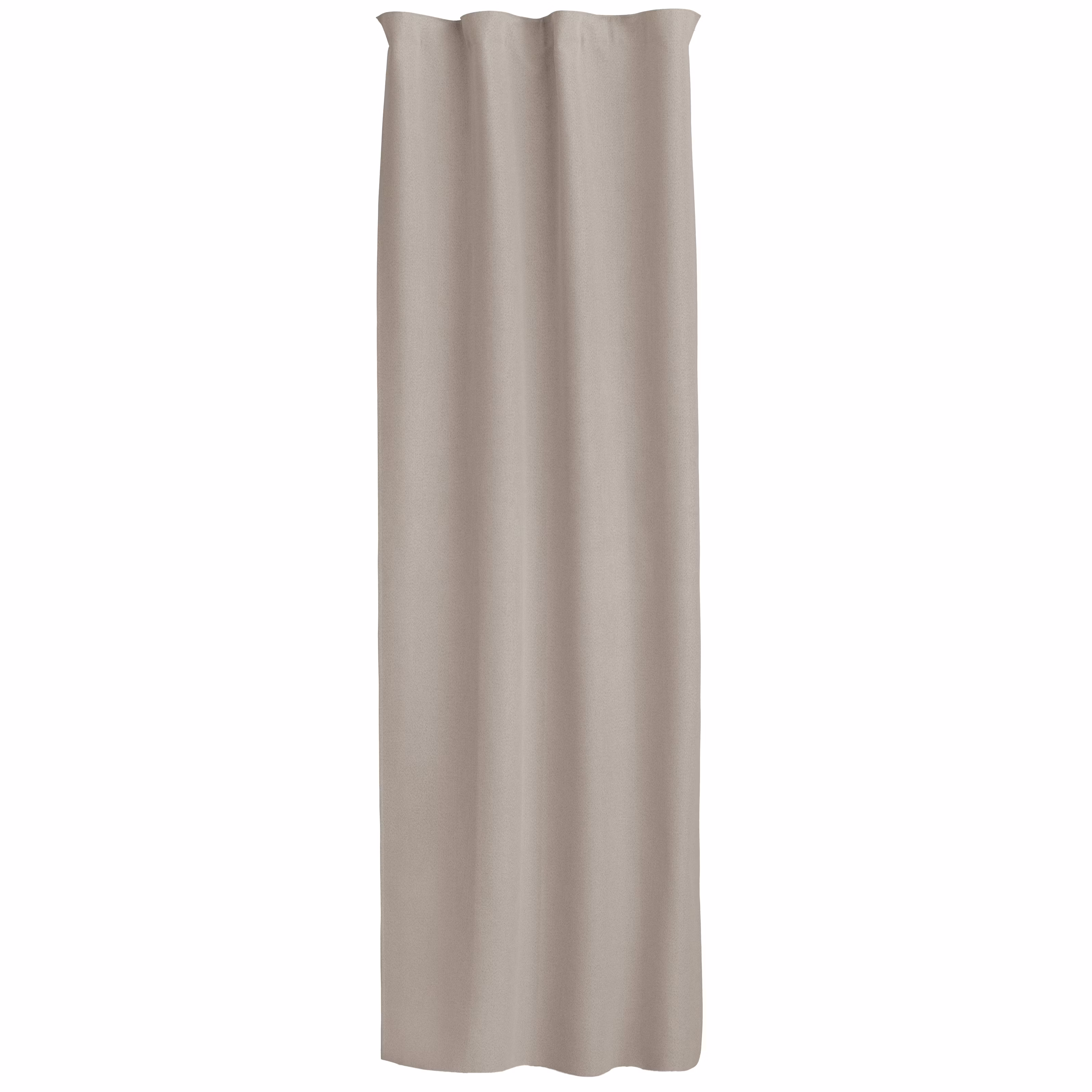Nightfall Mörkläggningsgardin Med Veckband 135x250 cm, Varm Beige
