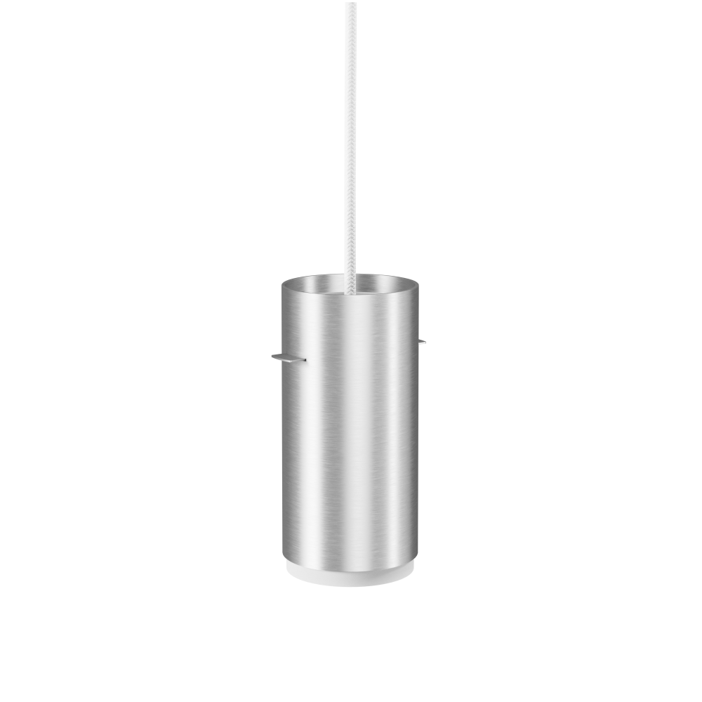 Moebe Tube pendel small Ø8 cm, Borstad aluminium
