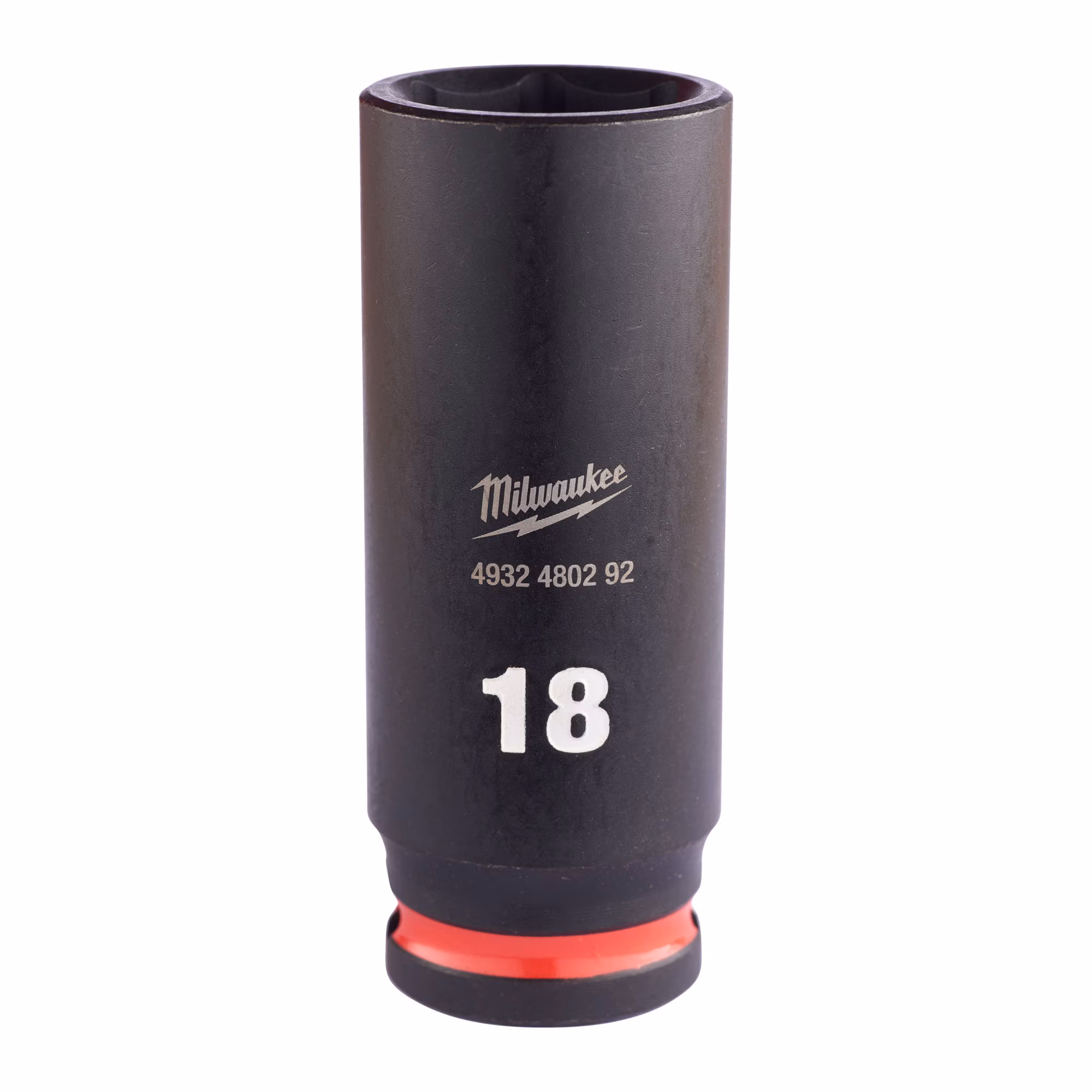 Kjøp Milwaukee Krafthylse shockwave impact duty, 3/8", 18 mm