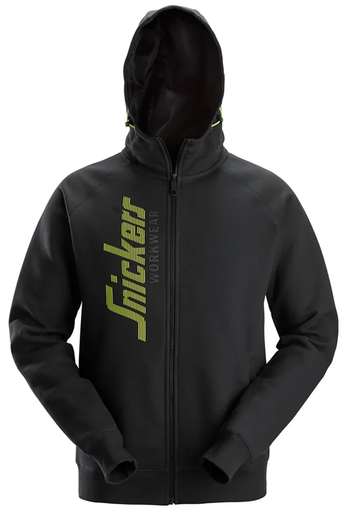 Snickers Workwear 2846-0400 Luvtröja med logga, svart Svart