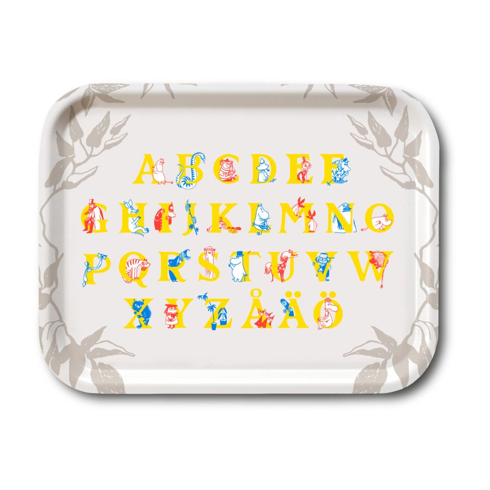 Mumin ABC bricka, 20x27 cm