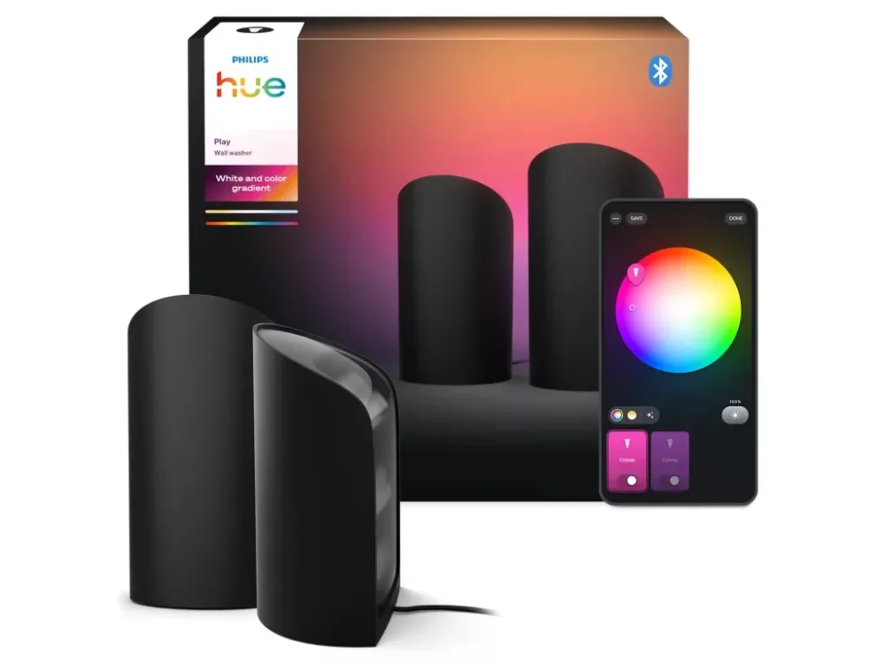 Philips Hue Play Wall Washer Bordslampa RGB, 1035 lm, 2-pack Vit - Bild 2