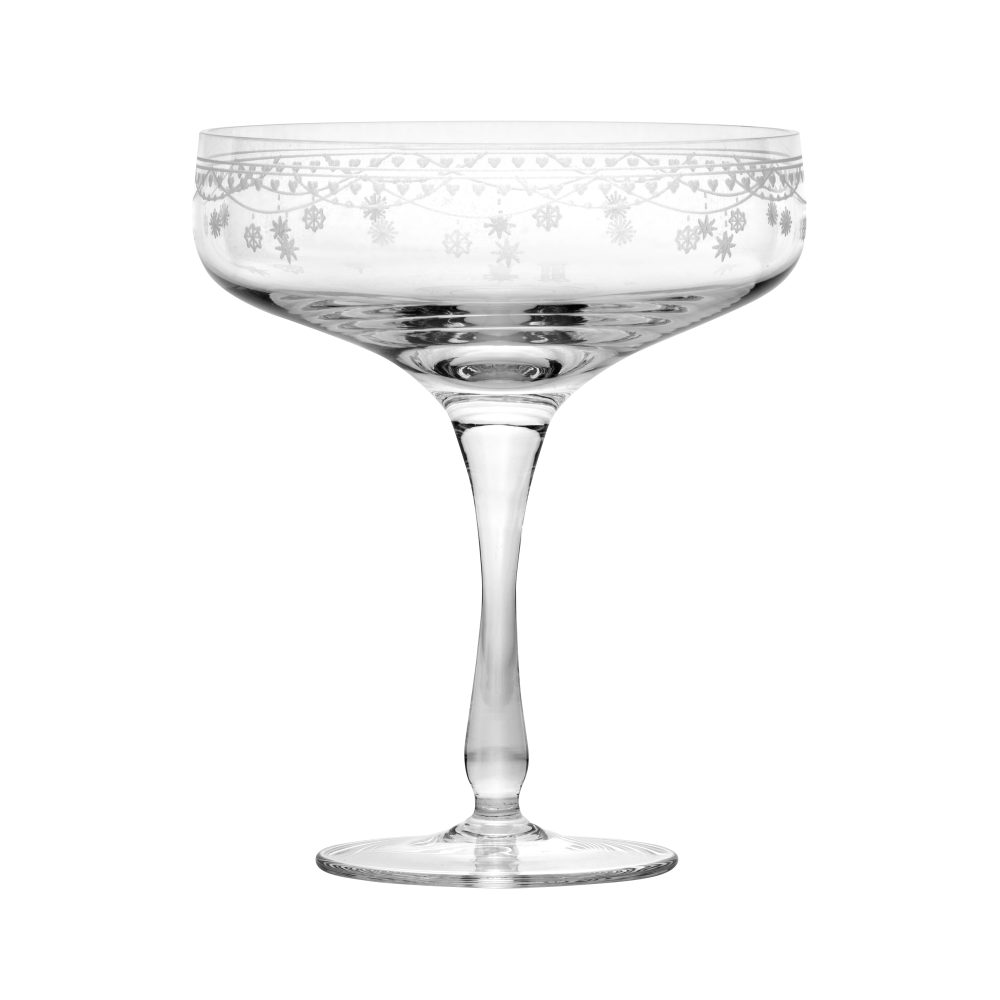 Julemorgen champagneglas, 20 cl