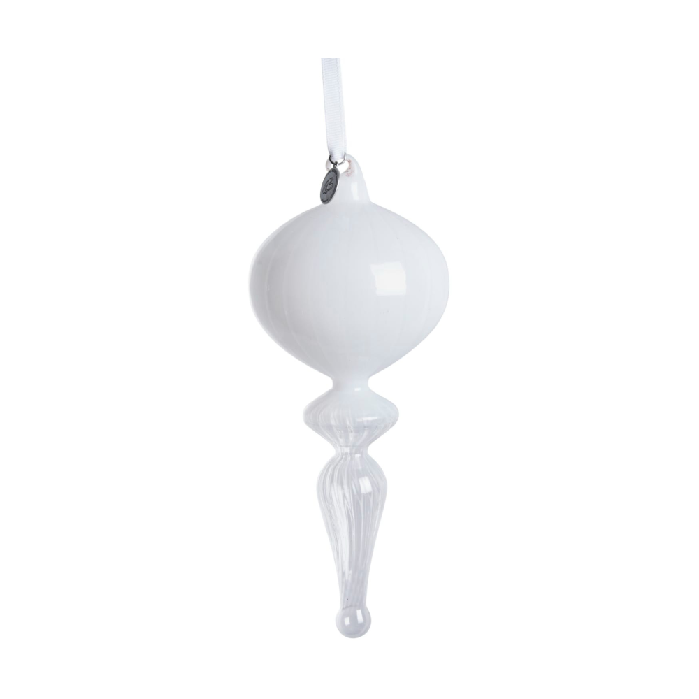 Glossia julhänge 19 cm, Vit