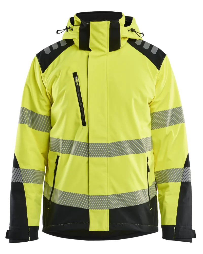 Blåkläder 440025133399XS Softshelljacka varsel, gul/svart XS