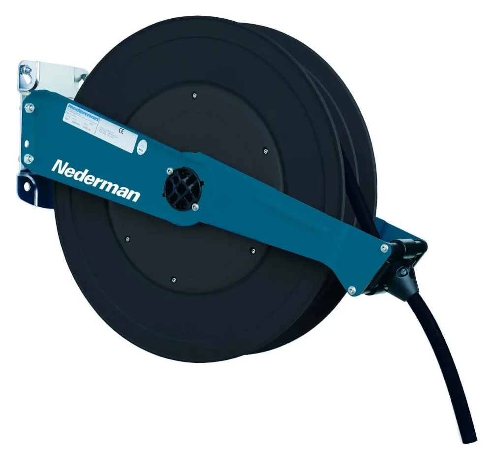 Nederman 30801889 Slangupprullare Ø3/8" x 18 m, vatten, högtryck
