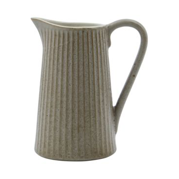 Pleat mjölkkanna 28 cl, Grå-brun