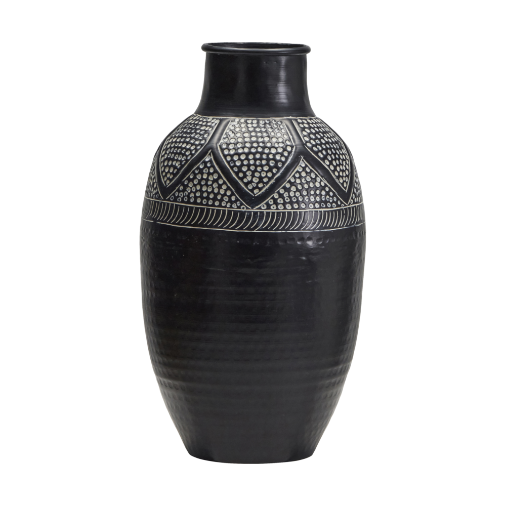 Bloss vas 38 cm, Svart