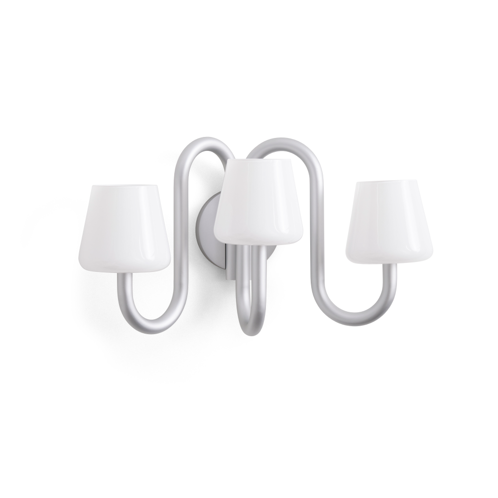 Apollo vägglampa, White opal