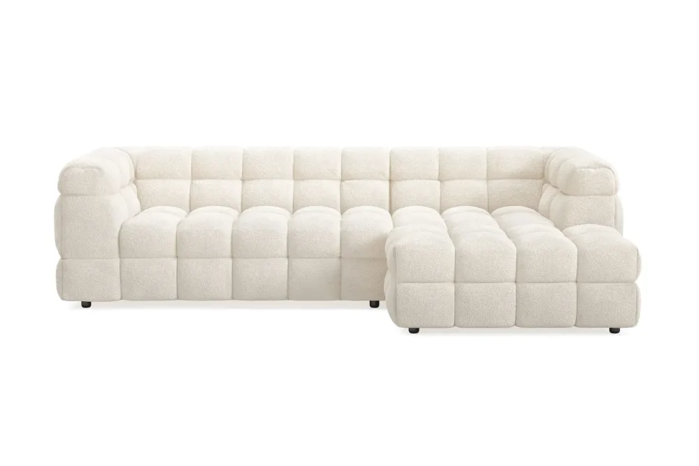 Elise 4-sits Bubblig Soffa med Divan Höger