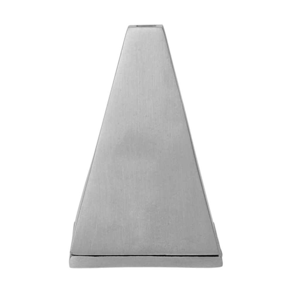 Pyra rökelsebrännare konformad, Borstad aluminium