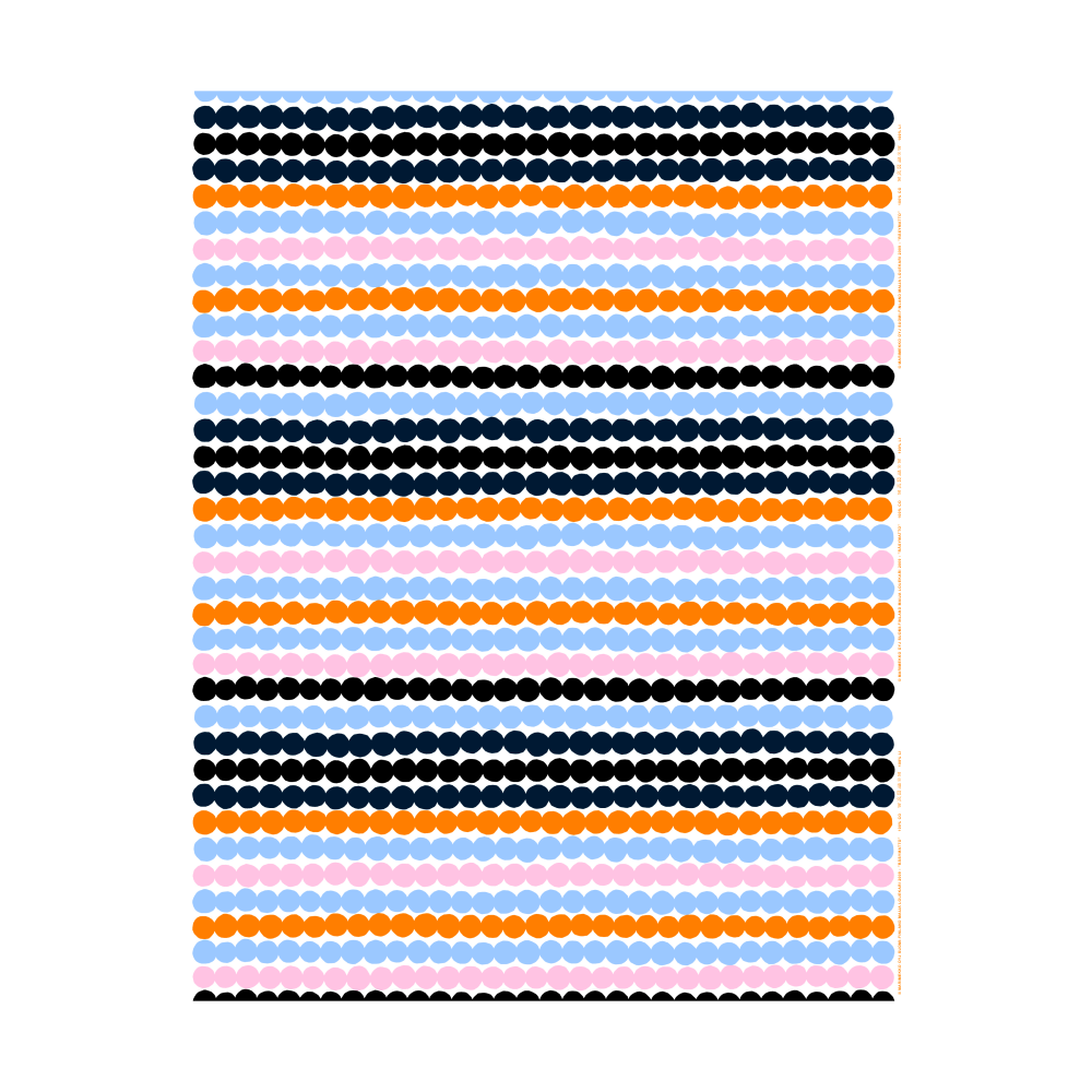 Räsymatto vaxduk, White-pink-light blue-black