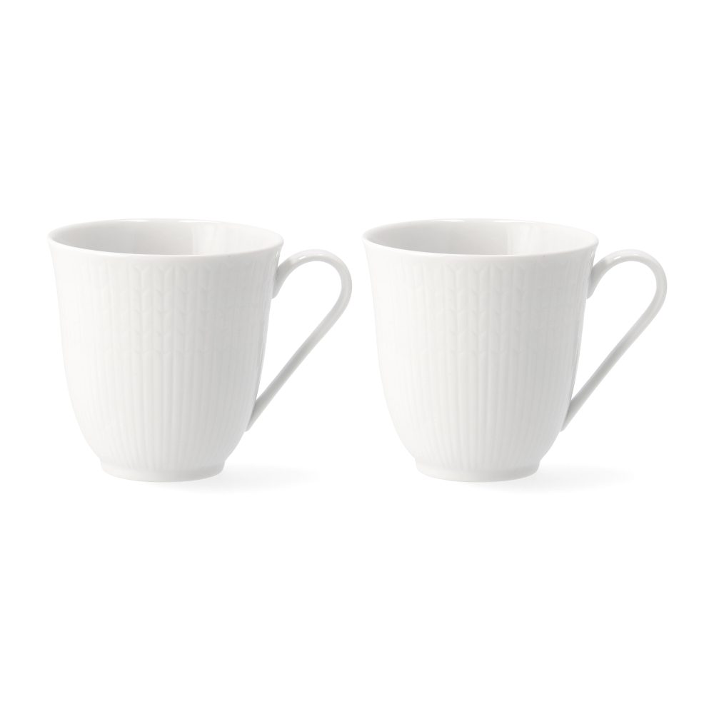 Swedish Grace mugg 30 cl 2-pack, snö (vit)
