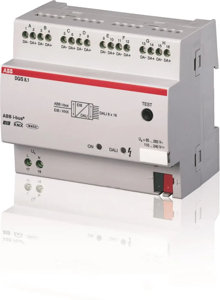 ABB 2CDG110025R0011 Dali-gateway 8-kanaler