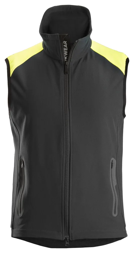 Snickers Workwear 8029 Väst svart/neongul Svart/Neongul