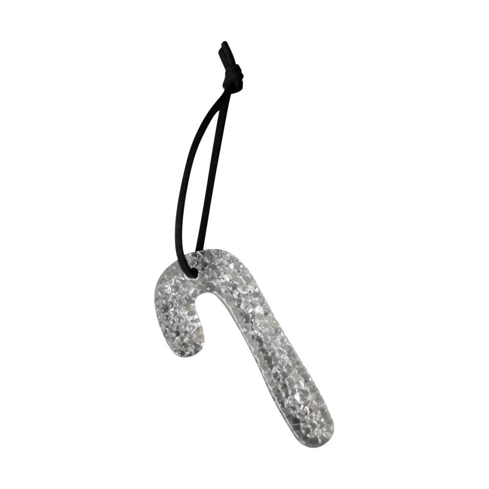Airy hanging candy cane dekorationshänge, Clear