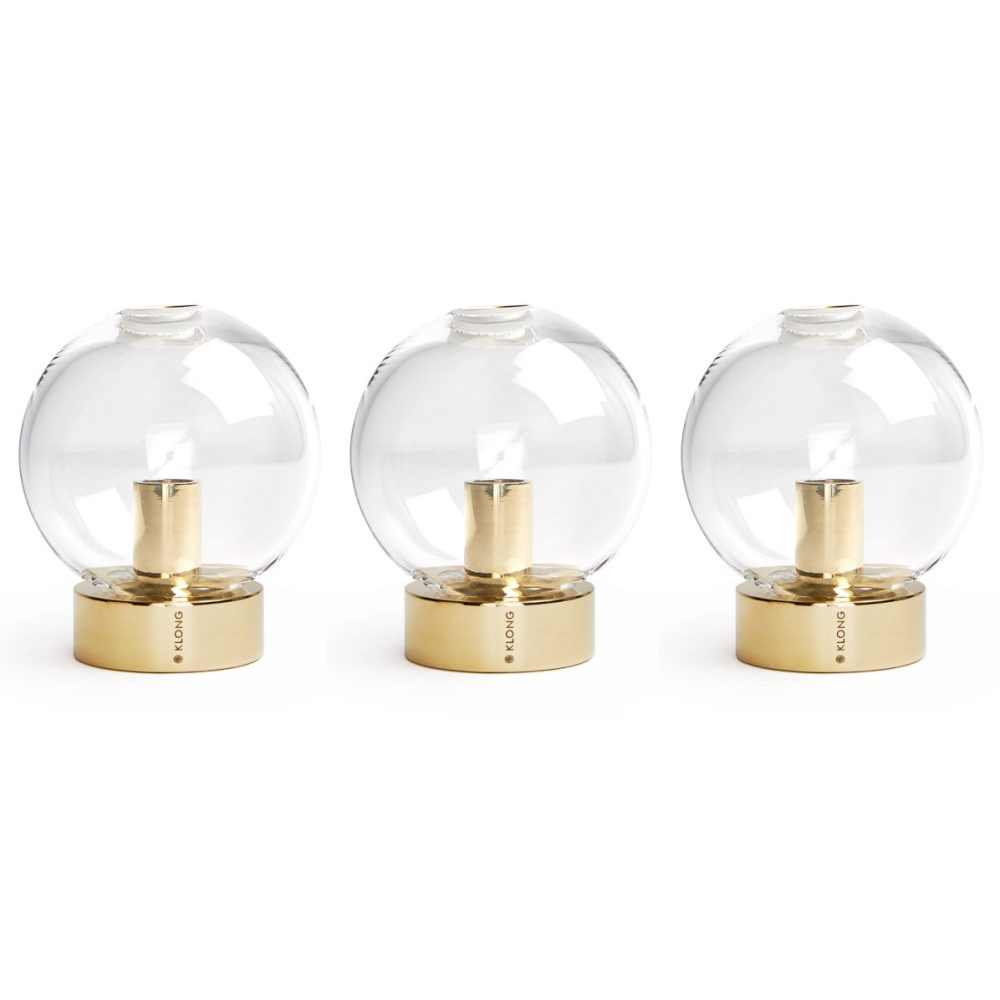 Orbis vas 3-pack, Mässing
