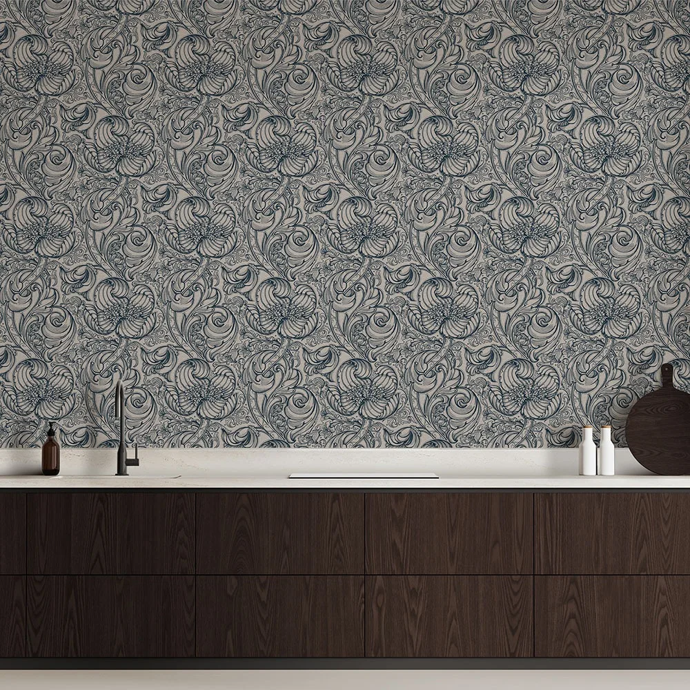 Galerie Wallcoverings Off the Wall LB25116 Tapet Down the Dilly Svart/beige