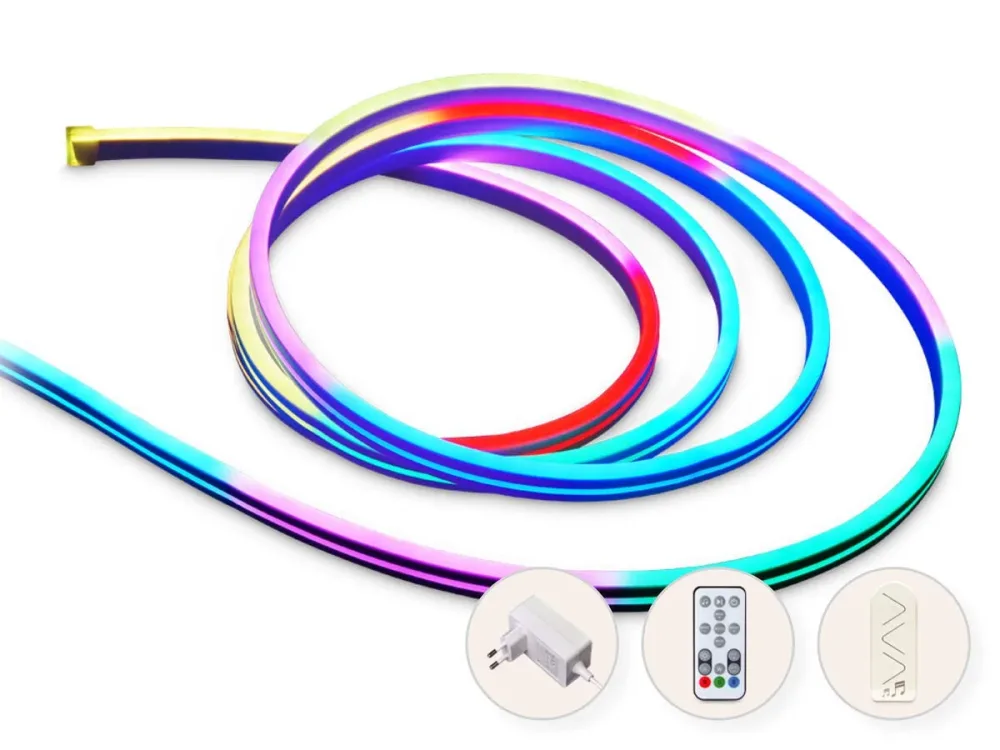 Llitt Alexandra LED-strip kit, RGBIC, neon smart 2 m