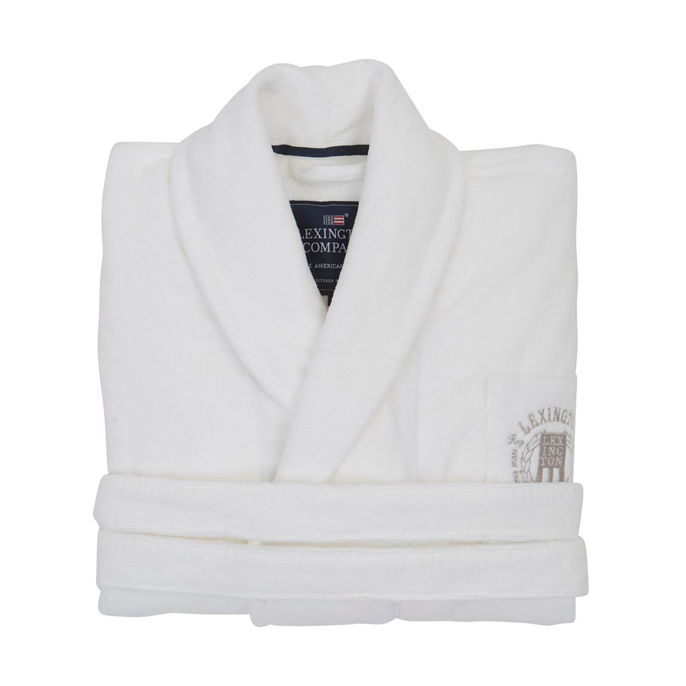 Hotel Velour morgonrock L, White