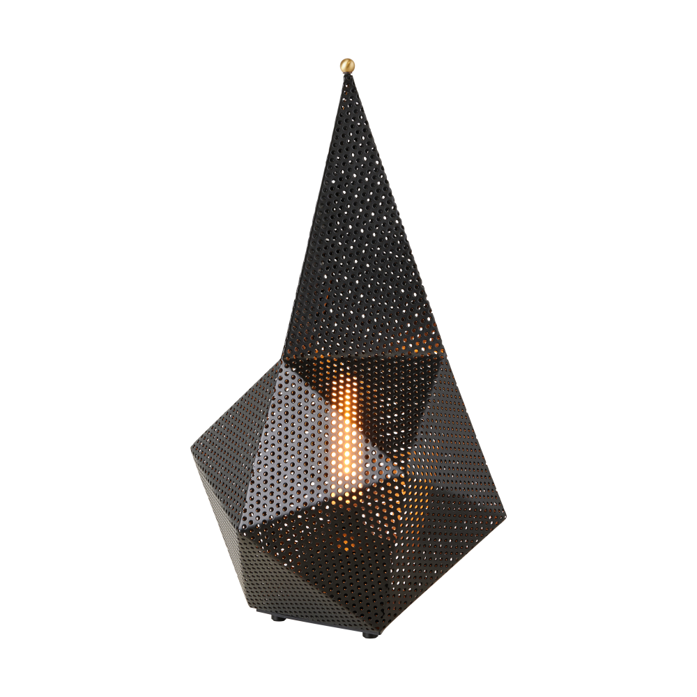 Bagdad portabel lampa, Soft black semi matt