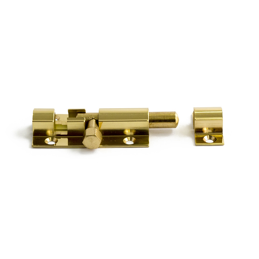 Skjutregel 4539, 50mm, Polerad Mässing, Habo 15982