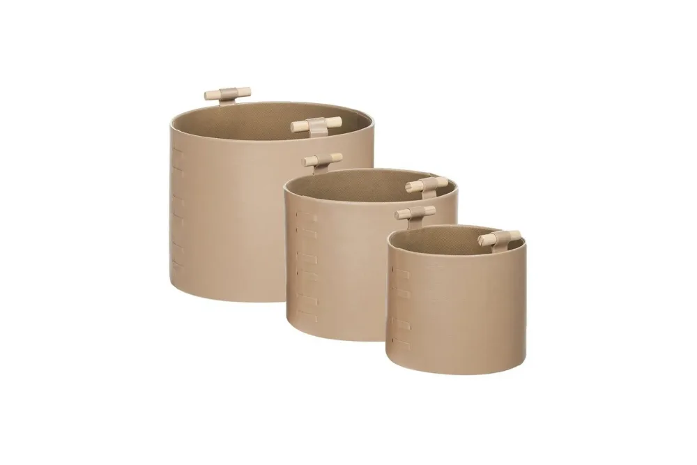 Korg Aram set om 3 Beige