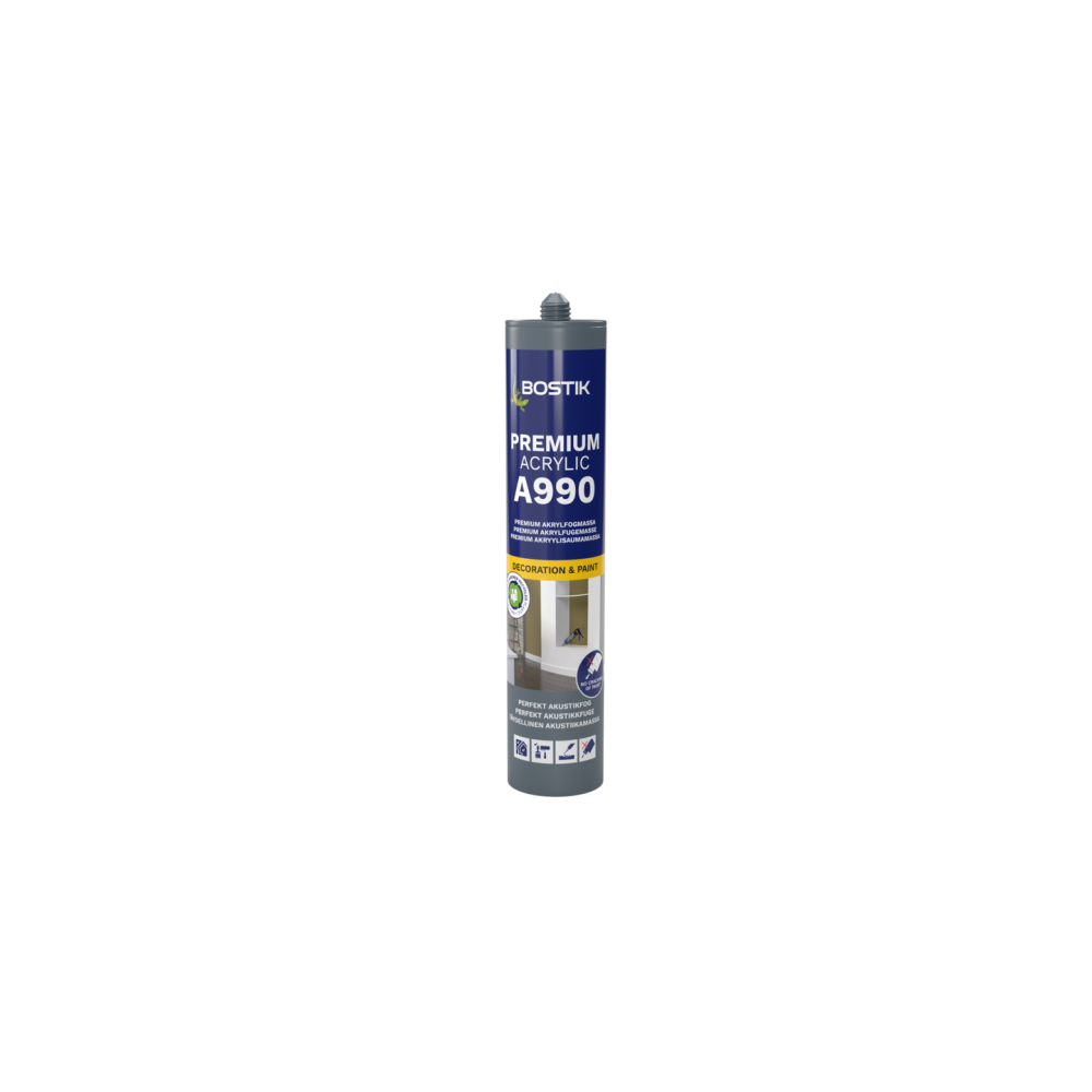FOG BOSTIK ACRYL PREMIUM FL GRÅ 300ML, A990