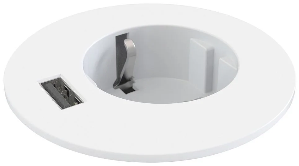 Kondator Powerdot Midi PM61 Bordsuttag Schuko + USB/A Vit