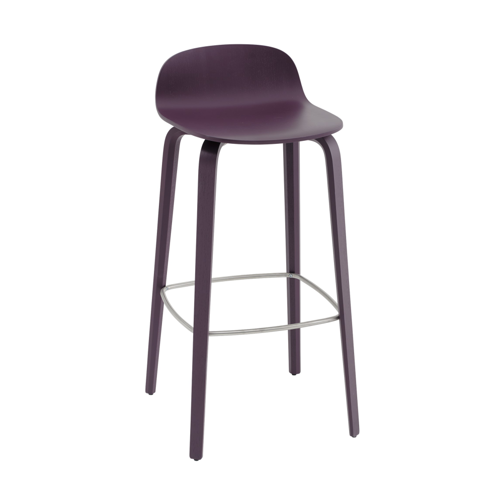 Visu barstol 75 cm, Dark plum