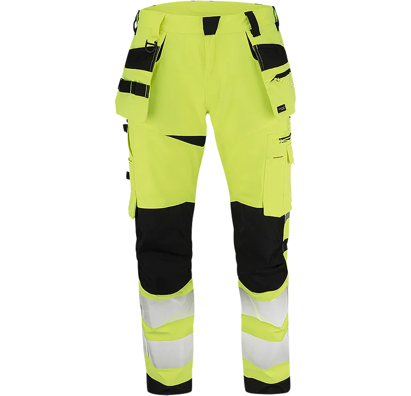Texstar FP53120991180 Arbetsbyxa Hi-Vis gul/svart Hi-Vis gul/svart