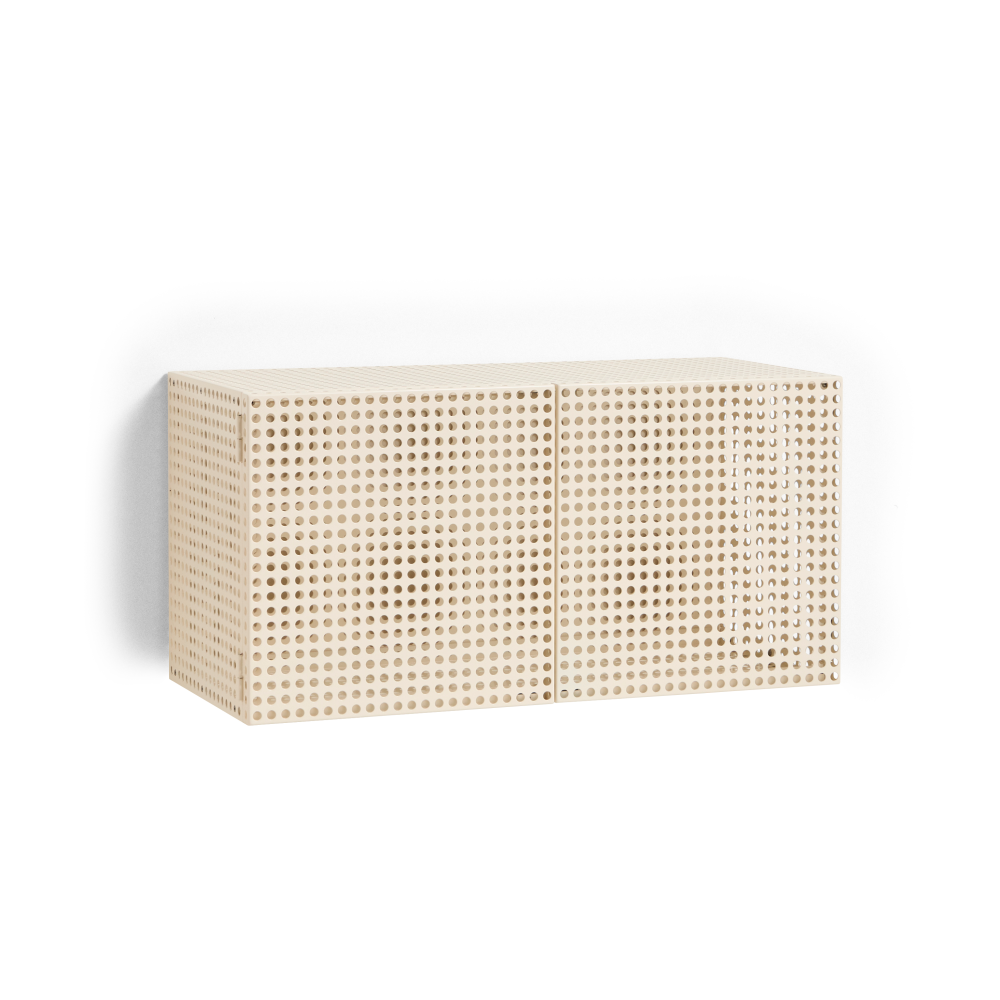 Perforated Cabinet väggskåp small, Eggshell