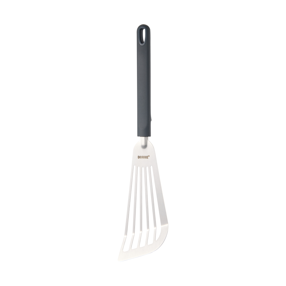 Saira Stekspade 33x8,5x1,8 cm, Rostfritt stål-silikonhandtag grå