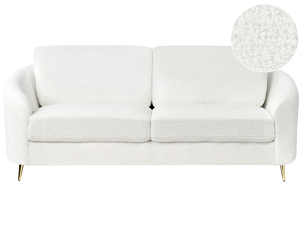 Soffa 3-sits TROSA Bouclé Vit