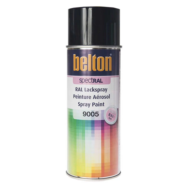 Sprayfärg Svart, Ral 9005, Halvblank, 400ml