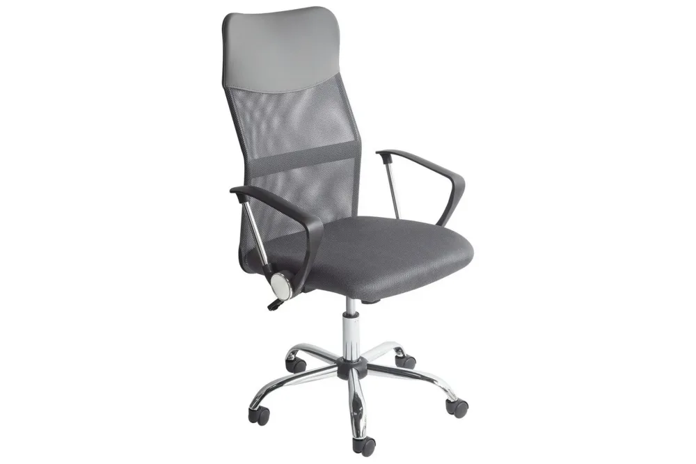 Kontorsstol Design Grå/svart/silver